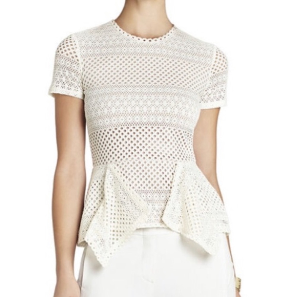 NWT BCBG MaxAzria peplum top